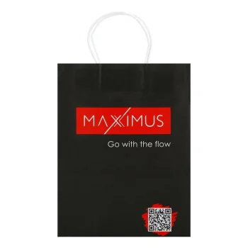 Maxximus Paper Bag, 21 x 11 x 27 cm, Black