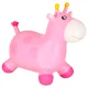 Kids Rubber Bouncy Toy with Pump, Pink Giraffe