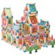 268 Pcs Wooden Building Blocks Doll House Architect House Constructor Gift for Boys and Girls