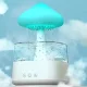 Ruhhy Air Humidifier with Night Light and Rain Effect, 450 ml, White