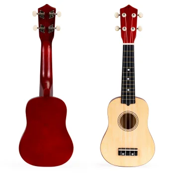 Ecotoys MF019F Natural Wooden Ukulele for Kids