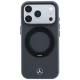 Mercedes Leather with Ring Stand MagSafe Case for iPhone 18 Pro Max / 17 Pro Max, Dark Gray