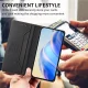 Nothing Phone (3a) RINACASIS Leather Book Cover Case, Black