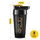 4FIZJO ULTRA Sports Shaker Bottle 700 ml, Black/Gold