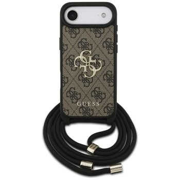 Guess 4G Big Logo Cord Stap Crossbody Phone Case Cover iPhone 17 Air - Brown