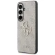 Guess IML Big Metal 4G Case for Samsung Galaxy S26 - Brown