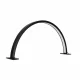 Half Moon Shadowless LED Desk Lamp for Manicure 40W, Black