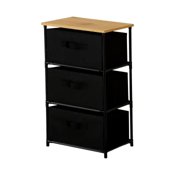 3-Drawer Organizer Cabinet Wild Oak 40x30x68 cm