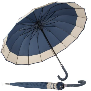 Large Automatic Umbrella XXL, 16 Ribs, Blue