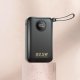 Dudao K14+ Power Bank 20000mAh 22.5W with Built-in USB-C/Lightning Cables, Black