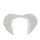 Kruzzel Angel Costume with Wings and Skirt, White