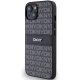 DKNY iPhone 15 Plus / 14 Plus Case Mono Stripe & Metal Logo, Black