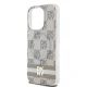 DKNY IML Checkered dėklas su MagSafe (iPhone 14 Pro), Smėlio spalvos