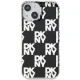 DKNY iPhone 15 Plus / 14 Plus Case IML Checkered Mono Pattern, Black
