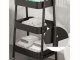 Metal Rolling Storage Cart, 3 Tiers, Black