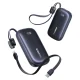 Baseus EnerFill FC21 Qpow 3 Ultra 10000mAh 45W Power Bank with Attached Lanyard Cable - Black