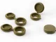 Gold Furniture Screw Covers, 100 pcs