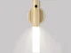 LED Wall Lamp with Motion Sensor and Magnetic Mount, Light Brown