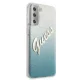 Guess Samsung Galaxy S21+ Case Glitter Gradient Script, Blue