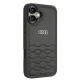 Audi Synthetic Leather Case for iPhone 16 Plus 6.7\", Black