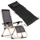 Zero Gravity Garden Lounger with Cushion MultiGarden, black gold