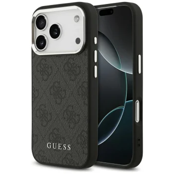 Guess 4G Classic Logo MagSafe Case for iPhone 17 Pro - Black