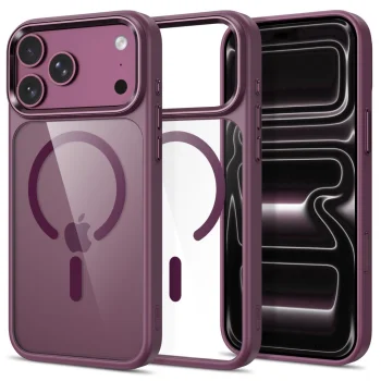 Tech-Protect Magmat Magsafe CC Case for iPhone 17 Pro Max / 18 Pro Max - Burgundy