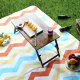 Foldable Lap Desk & Bed Table for Laptop 60x35 cm, Rustic
