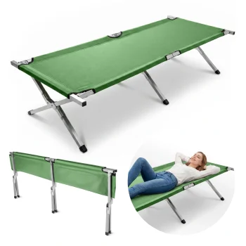 Folding Camping Bed Mountain Goat Cot 188x64 cm, Military Green