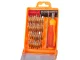 32-in-1 Precision Torx Screwdriver Set with Magnetic Bits, Orange