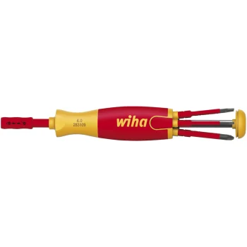 Wiha LiftUp electric 2831-09020 Screwdriver with Bit Magazine, 1000 V, 7 Pieces