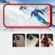 Phone Case for iPhone 13 Pro Max Hybrid Armor Clear 3 in 1, Red