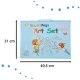 Art Supplies Painting Set in a Case, 208 Pcs, Blue