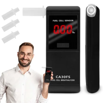K-Pro CA-30FS Electrochemical Breathalyzer + 3 Mouthpieces