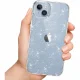 Tech-Protect FlexAir Hybrid Case for Samsung Galaxy S23 FE, Clear-Glitter
