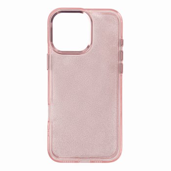 Glitter Phone Case Cover iPhone 16 Pro Max - pink with glitter