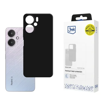 Silikoninis dėklas 3mk Silicone Case telefonui Xiaomi Redmi 13C 5G, juodas