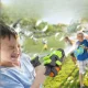 Bakalu 2in1 Electric Bubble and Water Gun, Green/Grey