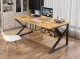Computer office desk with shelf, 100x60 cm, brown