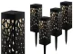 Decorative Garden Solar Lights with Twilight Sensor, 4 pcs