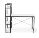 ModernHome computer desk with shelves, office table, white