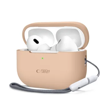 Tech-Protect Silicone Case for Apple AirPods Pro 1 / 2, Beige