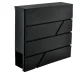 Malatec S6238 Mailbox with Newspaper Tube, Black