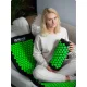 Neo-Sport NS-901 Black-Green Acupressure Mat with Spikes for Pain Relief and Relaxation