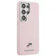 Karl Lagerfeld Saffiano KC Metal Logo MagSafe Case for Samsung Galaxy S26 Ultra - Pink
