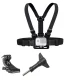 Chest Mount Harness for Action Cameras and Smartphones AP29, Black
