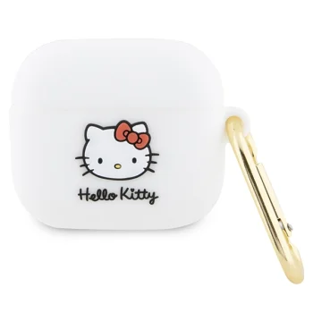 Hello Kitty AirPods 3 Case Silicone 3D Kitty Head, White