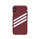 Adidas OR Molded PU Suede Case for iPhone X / XS Burgundy