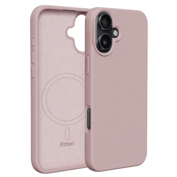 Etteri Silicone Mag Case for iPhone 16 6.1", Light Pink