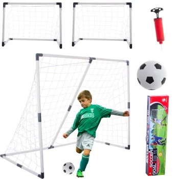 Kids Football Goal 2in1 185x120x70cm with Ball and Pump